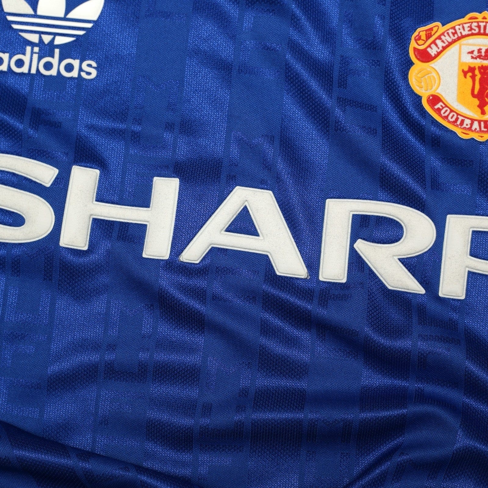 1988/90 Robson #7 Manchester United adidas Originals Away Football Shirt (L)