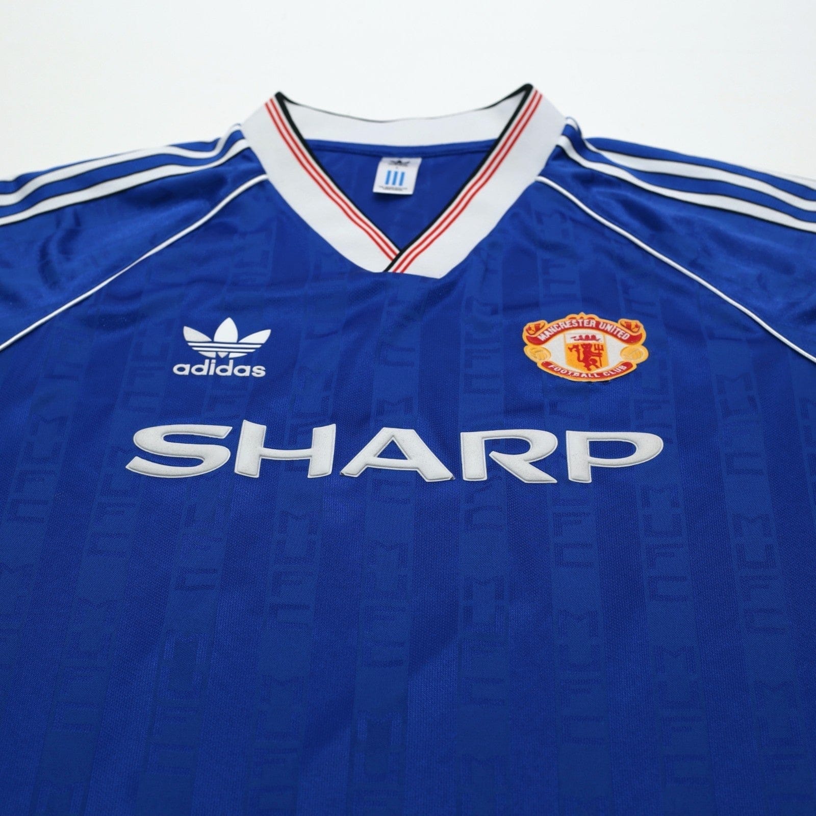 1988/90 Robson #7 Manchester United adidas Originals Away Football Shirt (L)