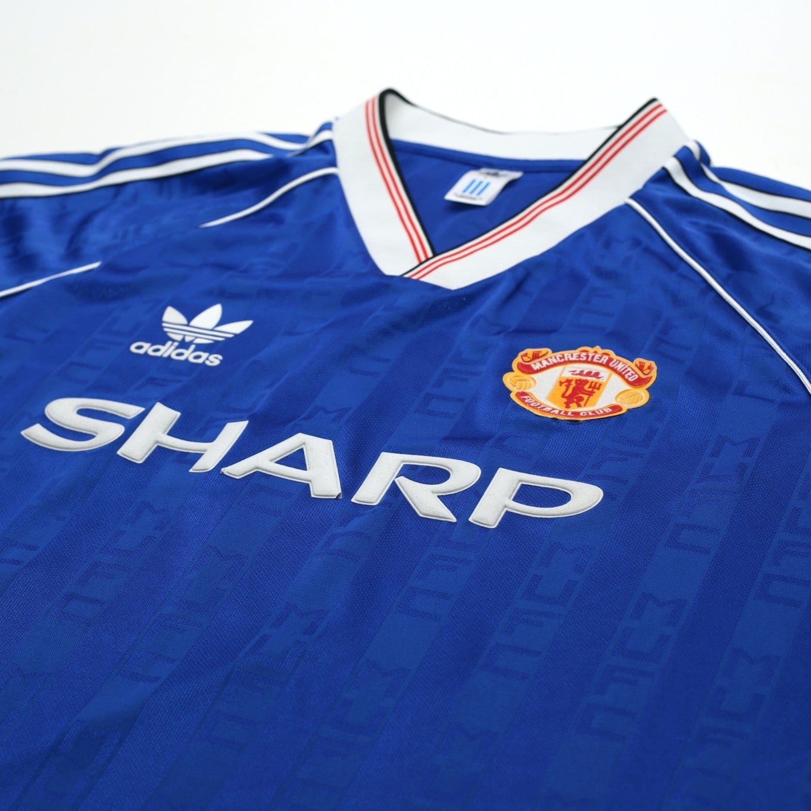 1988/90 Robson #7 Manchester United adidas Originals Away Football Shirt (L)