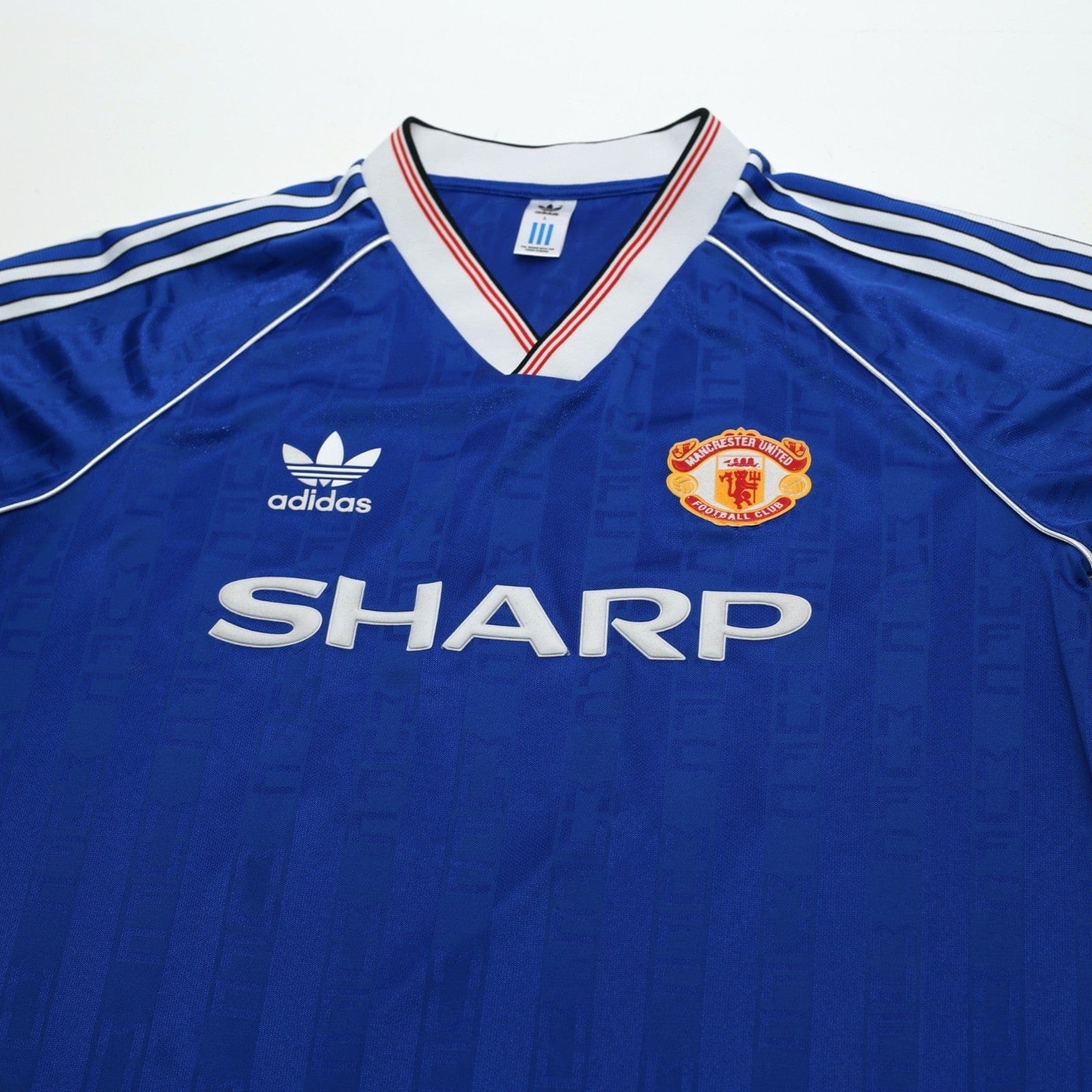 1988/90 Robson #7 Manchester United adidas Originals Away Football Shirt (L)