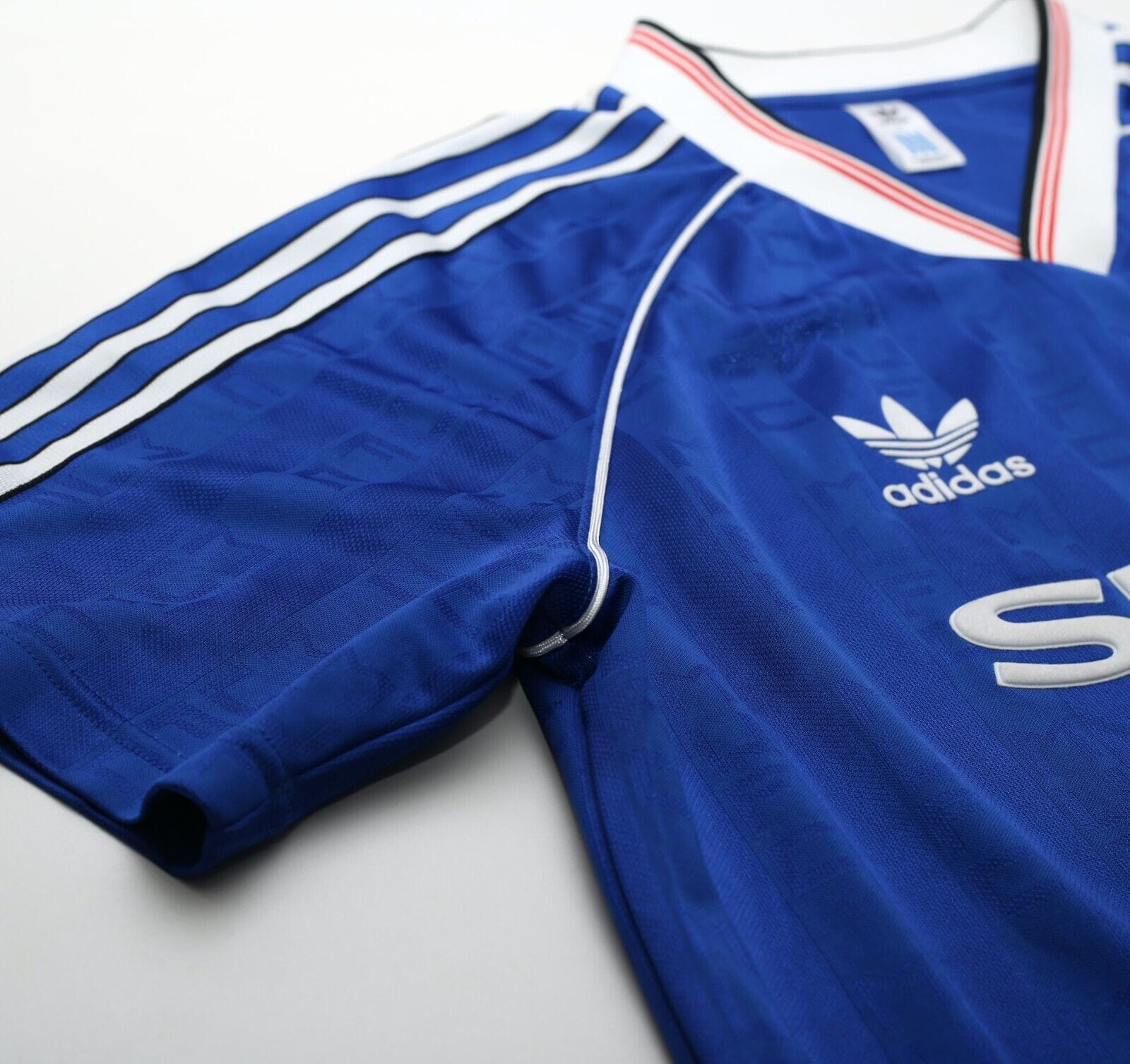 1988/90 ROBSON #7 Manchester United adidas Originals Away Football Shirt (L)