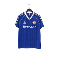 1988/90 Robson #7 Manchester United adidas Originals Away Football Shirt (M)