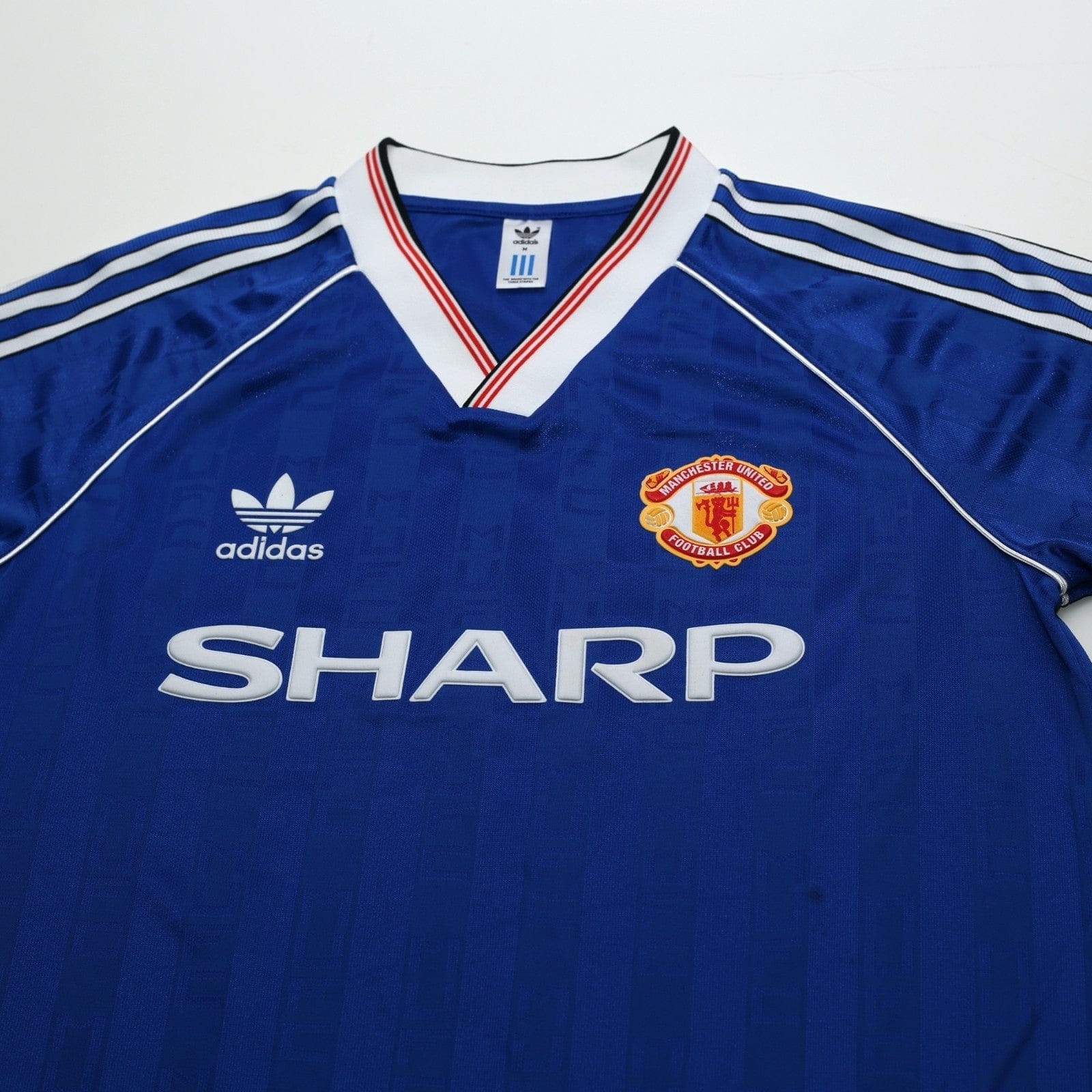 1988/90 Robson #7 Manchester United adidas Originals Away Football Shirt (M)