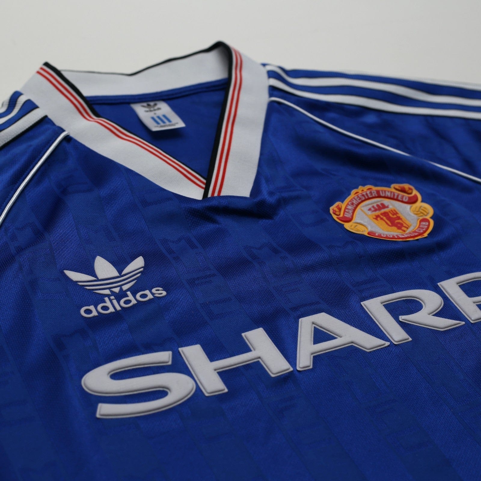 1988/90 Robson #7 Manchester United adidas Originals Away Football Shirt (S)