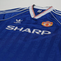 1988/90 Robson #7 Manchester United adidas Originals Away Football Shirt (S)
