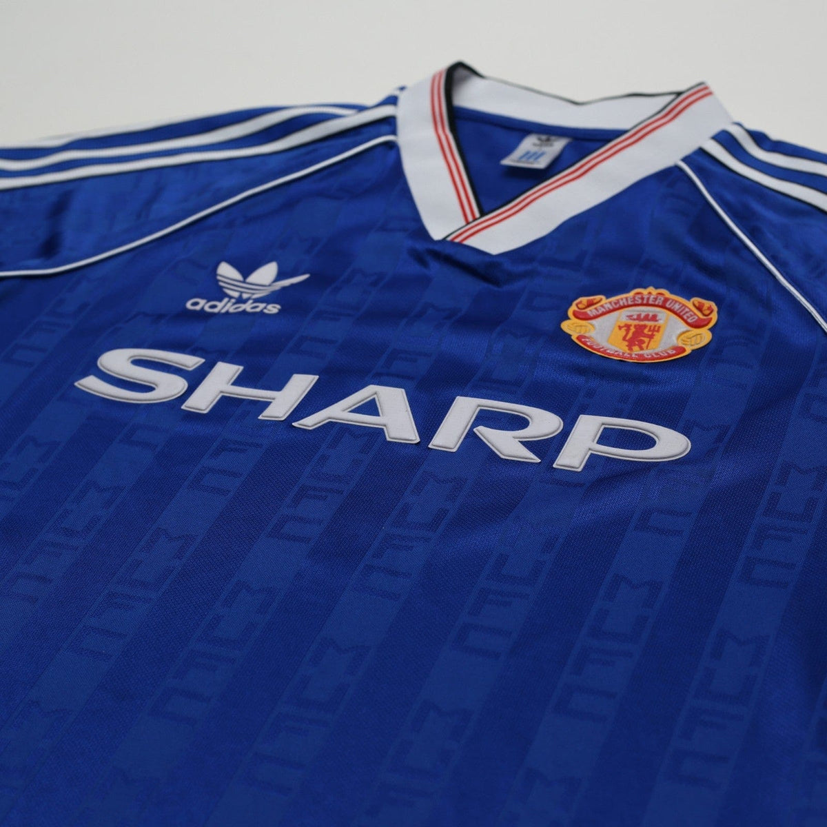 1988/90 Robson #7 Manchester United adidas Originals Away Football Shirt (S)
