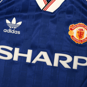 1988/90 Robson #7 Manchester United adidas Originals Away Football Shirt (S)