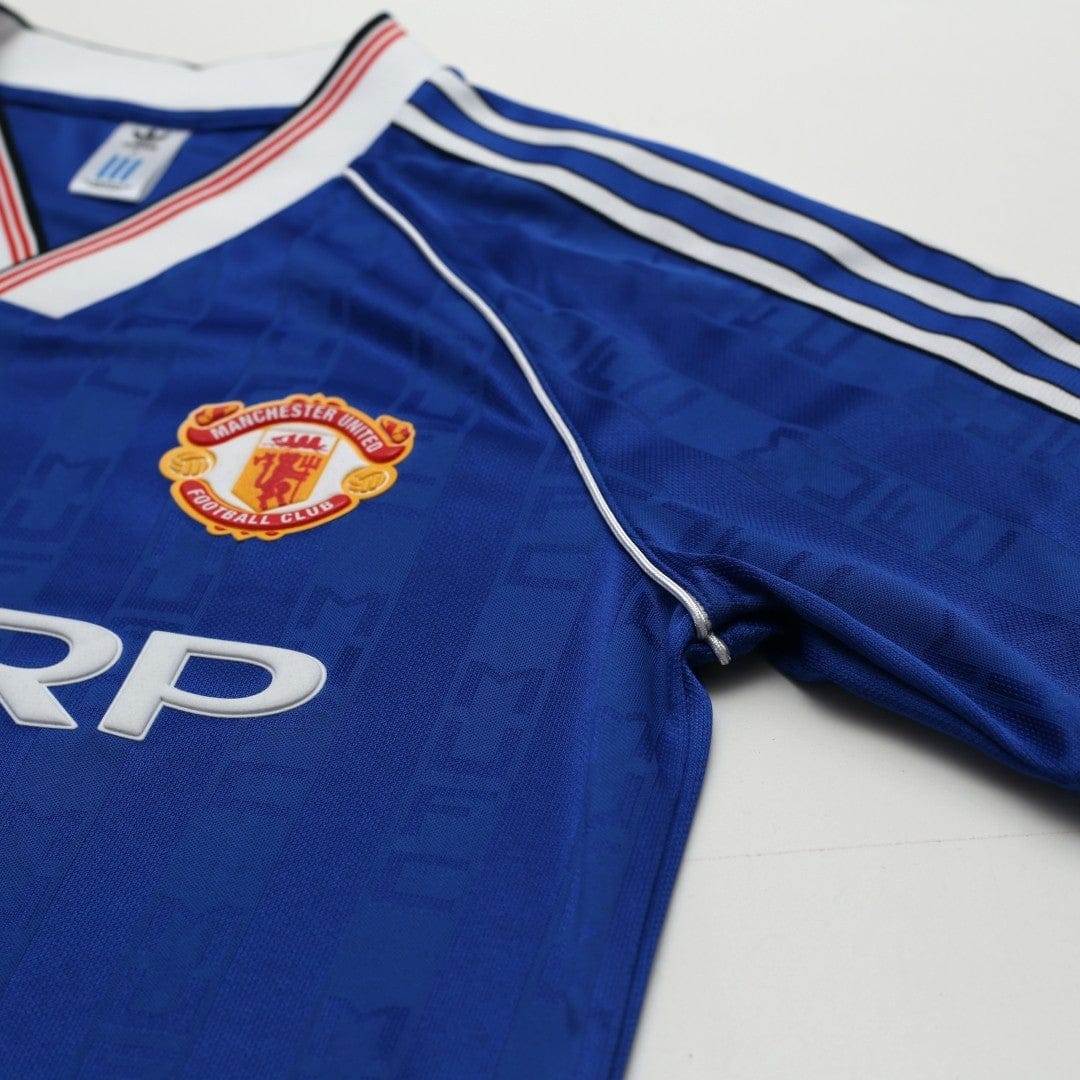 1988/90 Robson #7 Manchester United adidas Originals Away Football Shirt (S)