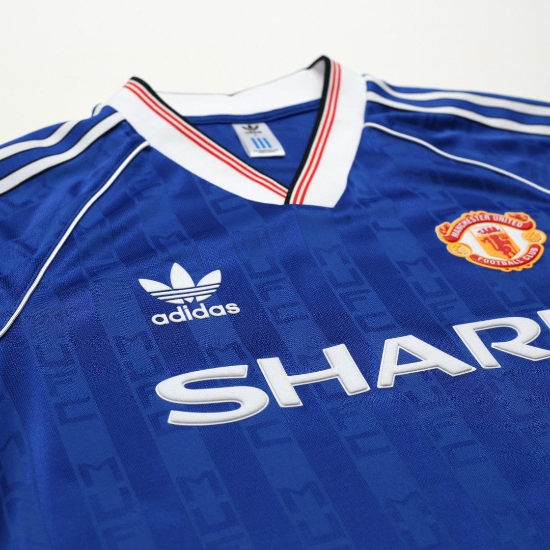 1988/90 Robson #7 Manchester United adidas Originals Away Football Shirt (S)