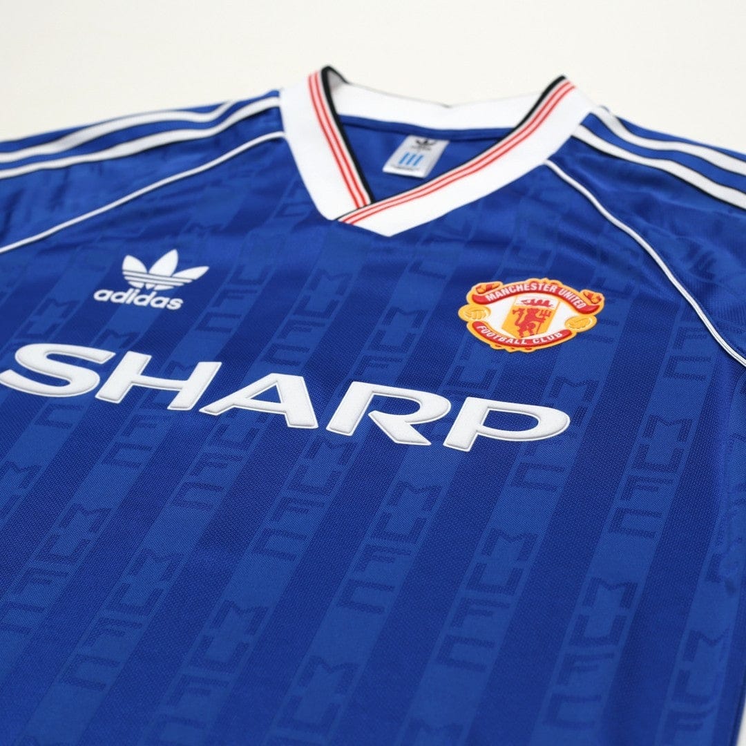 1988/90 Robson #7 Manchester United adidas Originals Away Football Shirt (S)