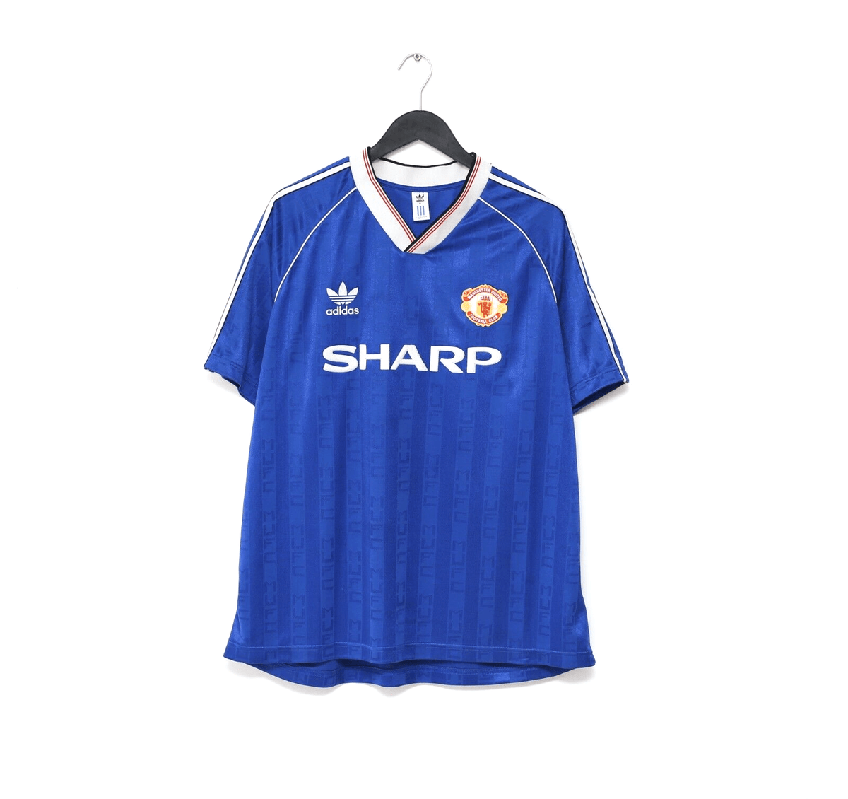 1988/90 ROBSON #7 Manchester United adidas Originals Away Football Shirt (XL)