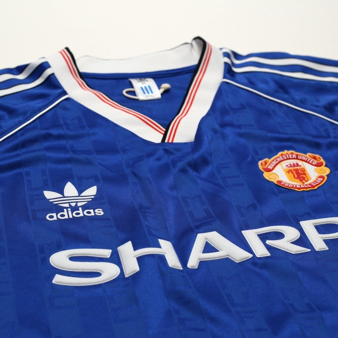 1988/90 Robson #7 Manchester United adidas Originals Away Football Shirt (XXL)