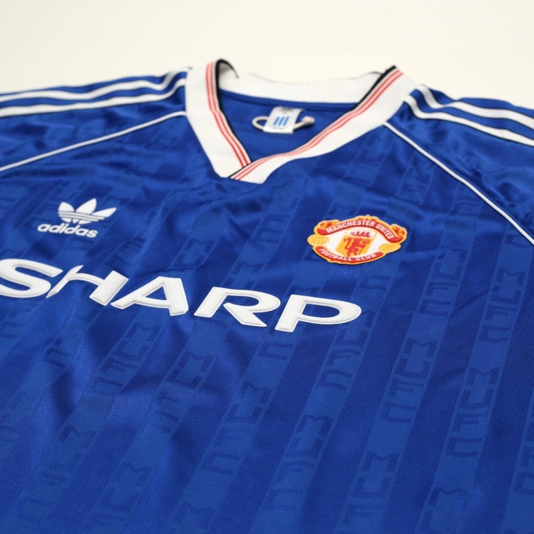 1988/90 Robson #7 Manchester United adidas Originals Away Football Shirt (XXL)
