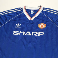 1988/90 Robson #7 Manchester United adidas Originals Away Football Shirt (XXL)