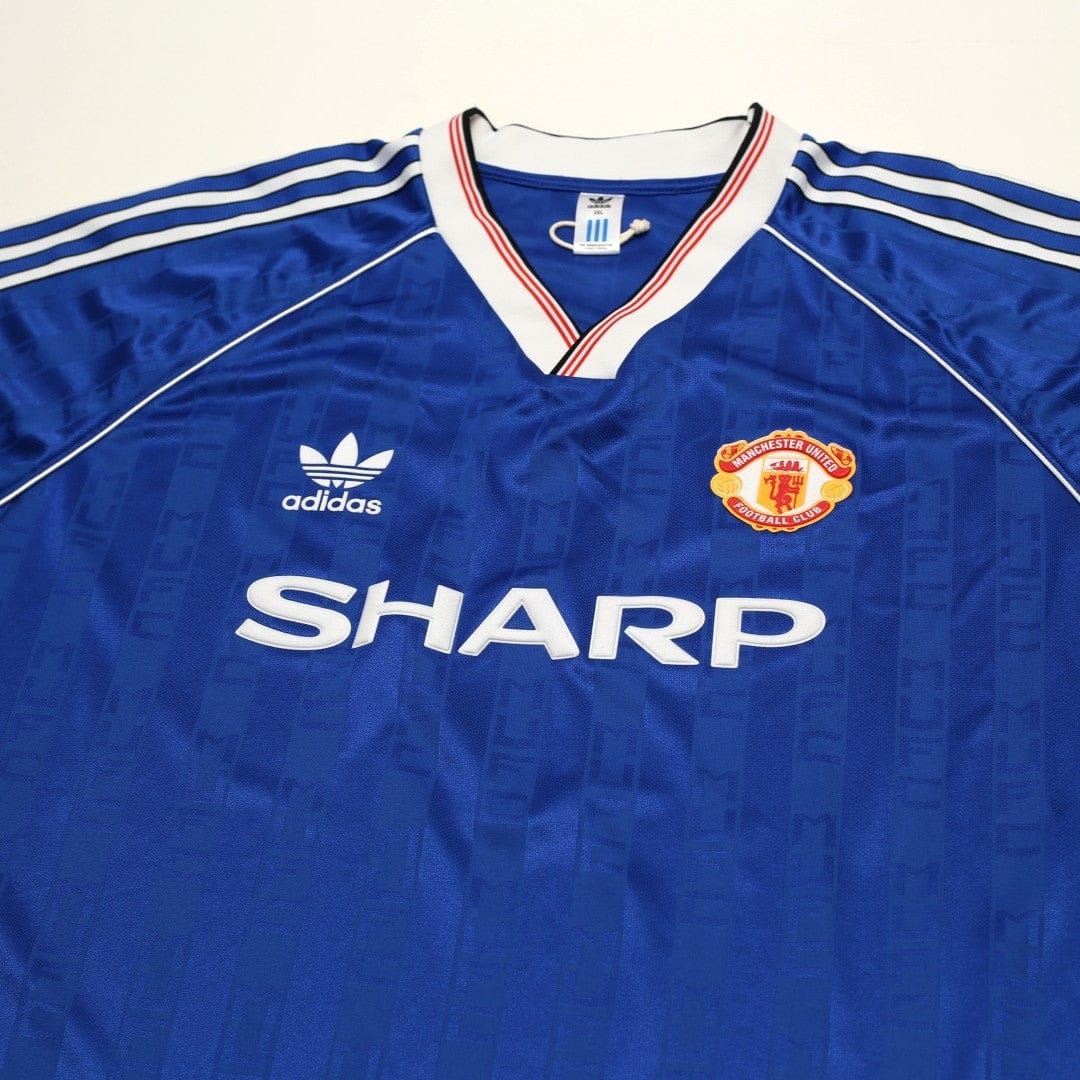 1988/90 Robson #7 Manchester United adidas Originals Away Football Shirt (XXL)