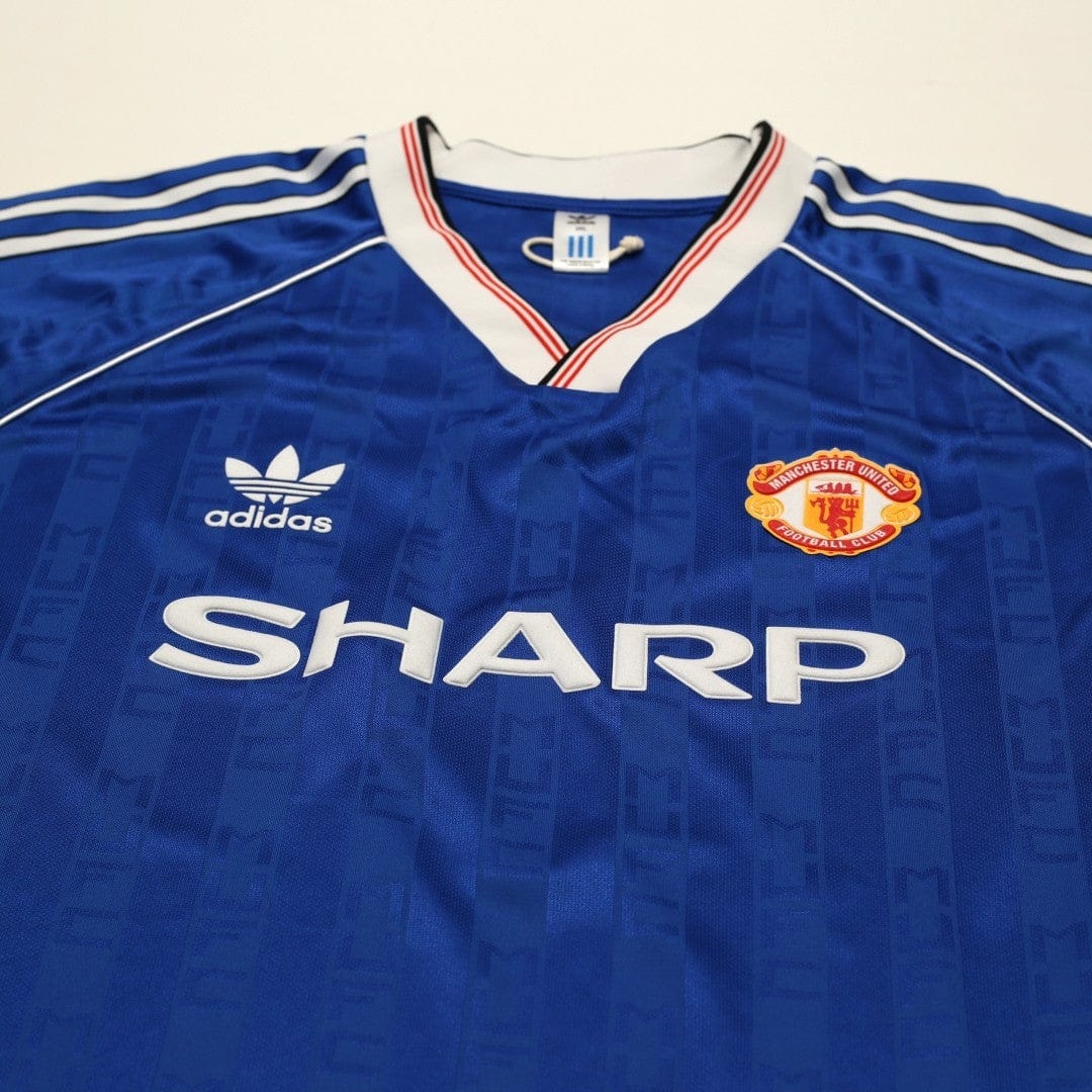 1988/90 Robson #7 Manchester United adidas Originals Away Football Shirt (XXL)