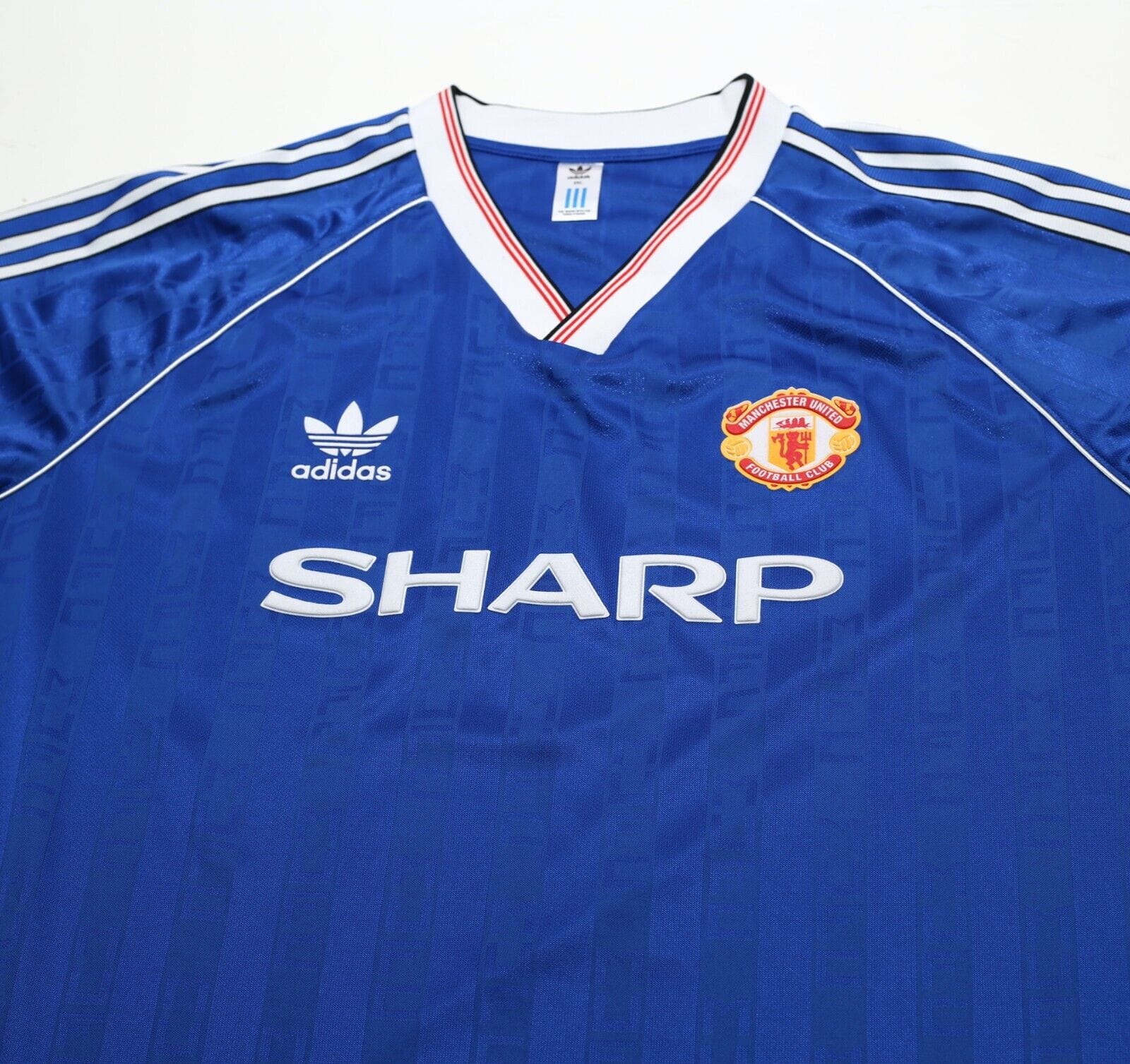 1988/90 ROBSON #7 Manchester United adidas Originals Third Shirt (XXL)