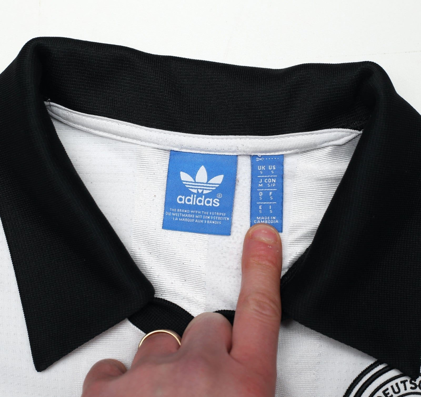 1988/91 West Germany Italia 90 Retro adidas Originals Football Shirt (S)