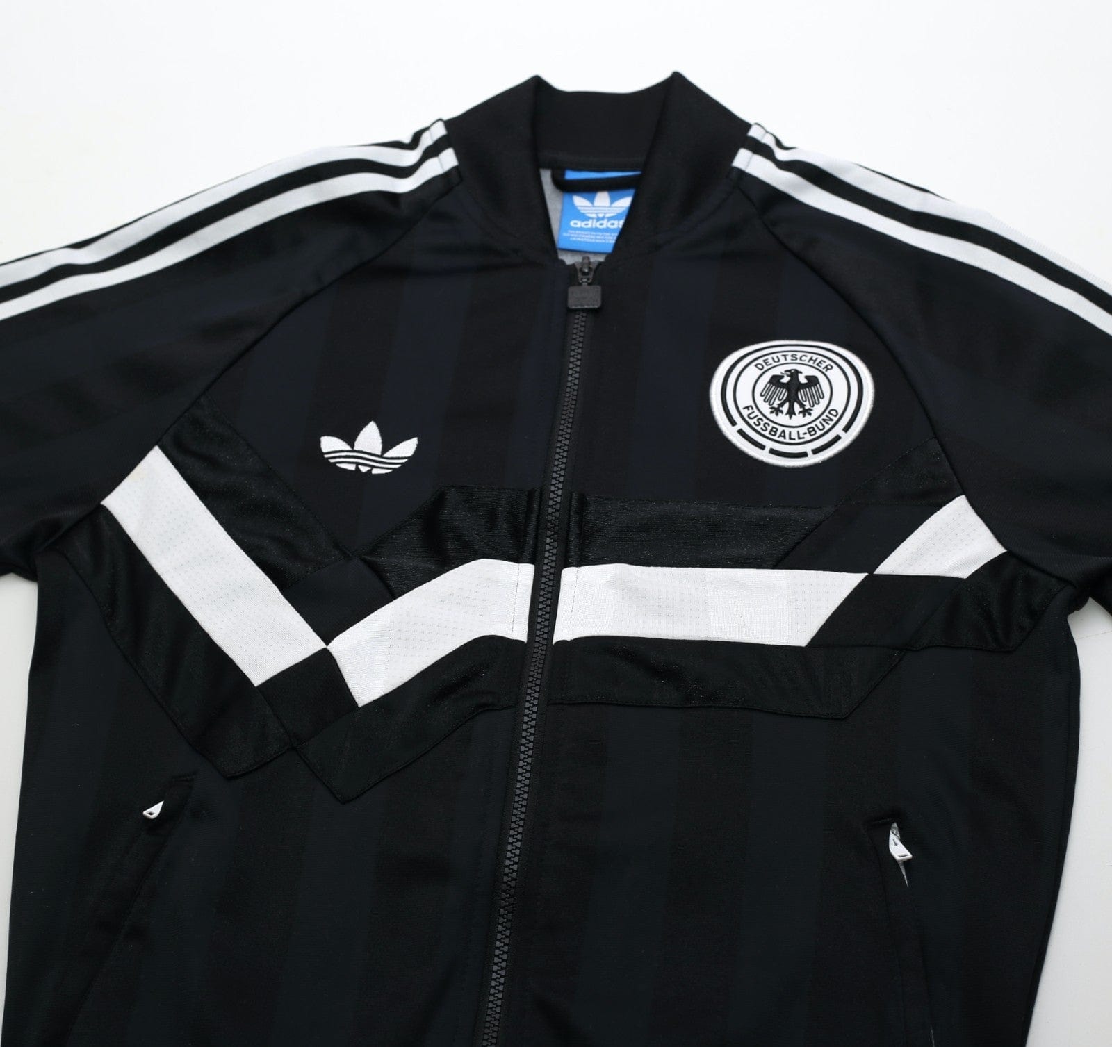 1988/91 WEST GERMANY Italia 90 Retro adidas Originals Football Track Top (S)
