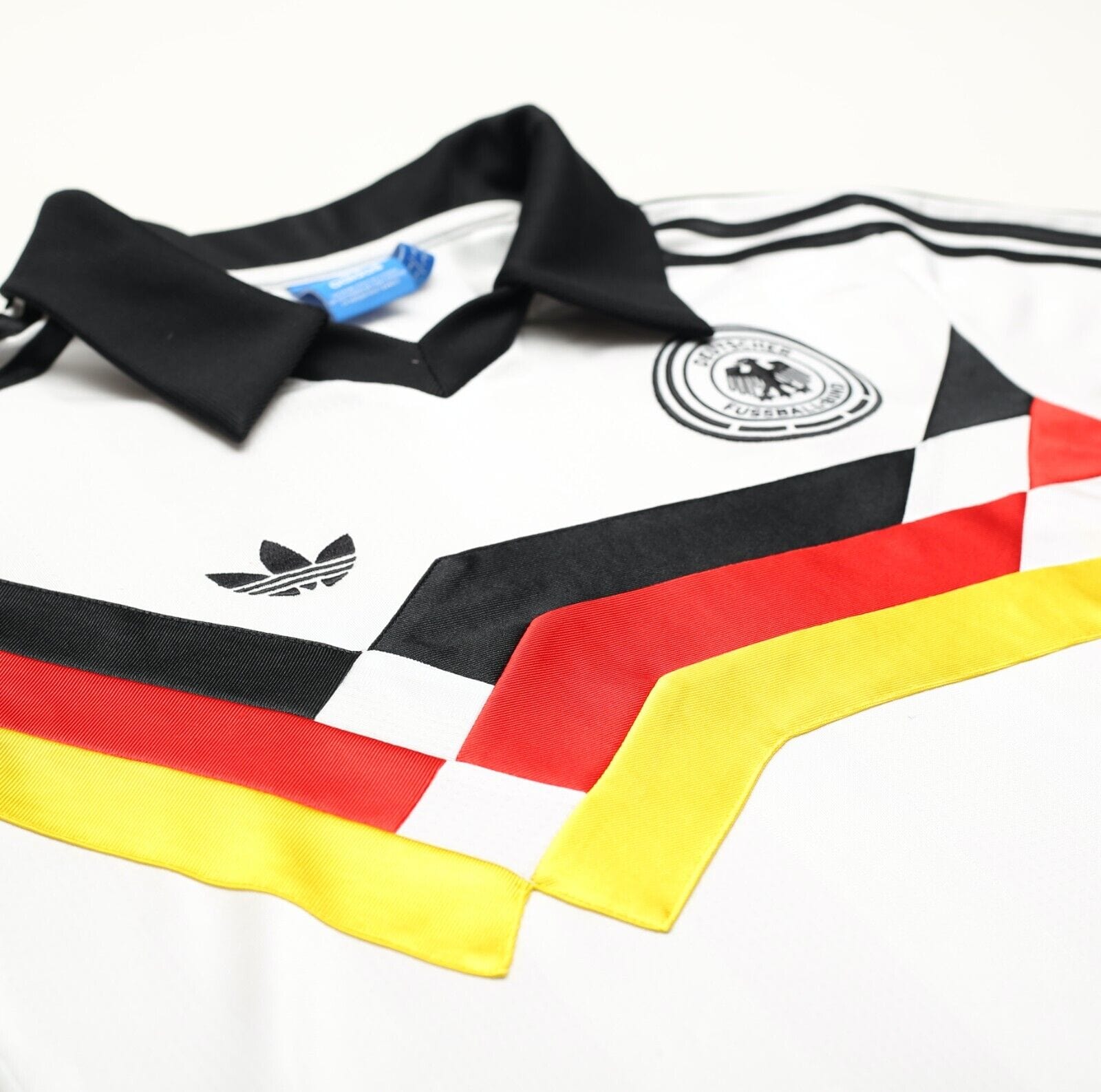 Terapia Orientar Llanura 1988/91 WEST GERMANY World Cup 1990 adidas Originals Football Shirt (S -  Football Shirt Collective