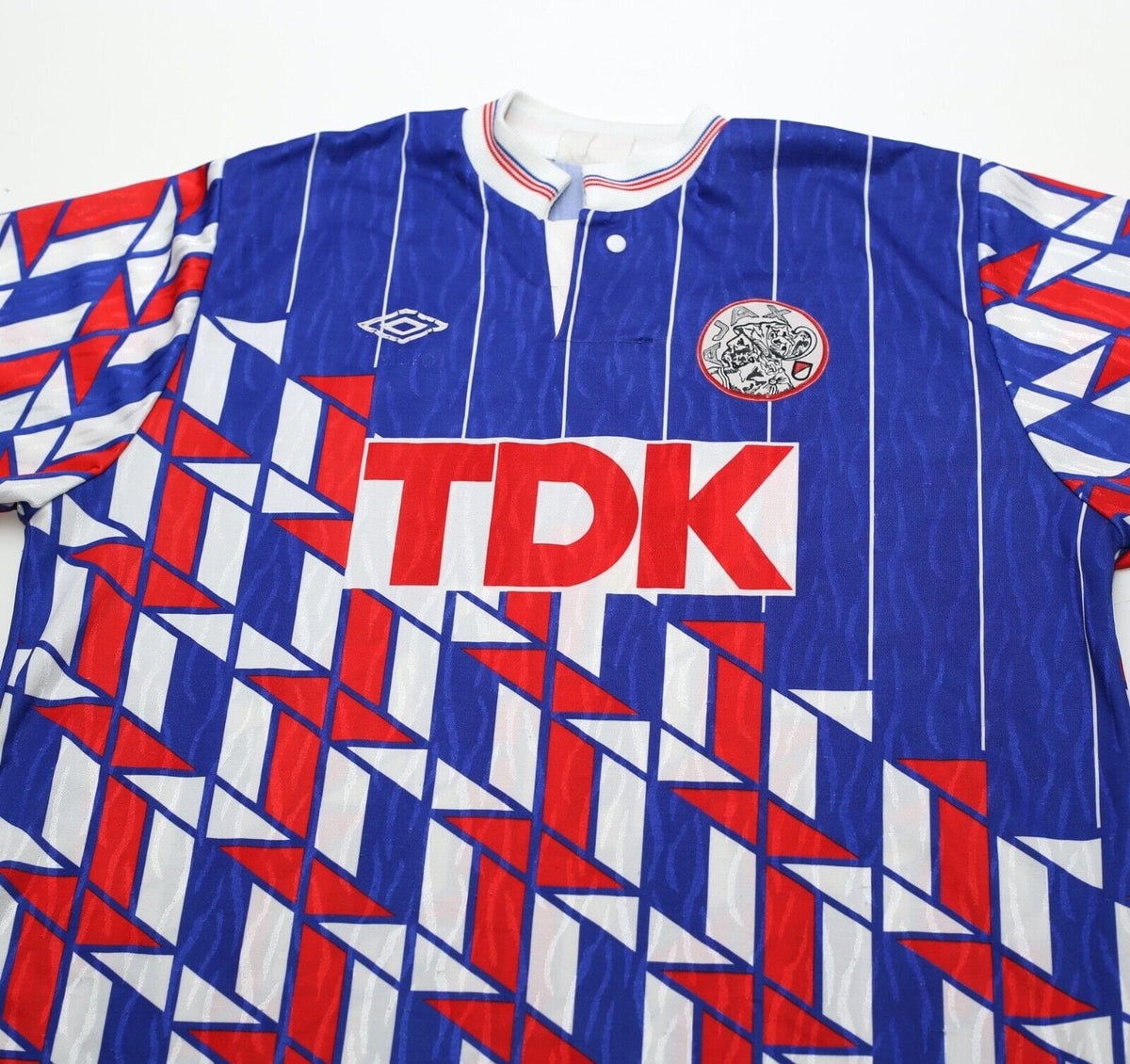 1989/90 AJAX Vintage Umbro Away Football Shirt Jersey (M)