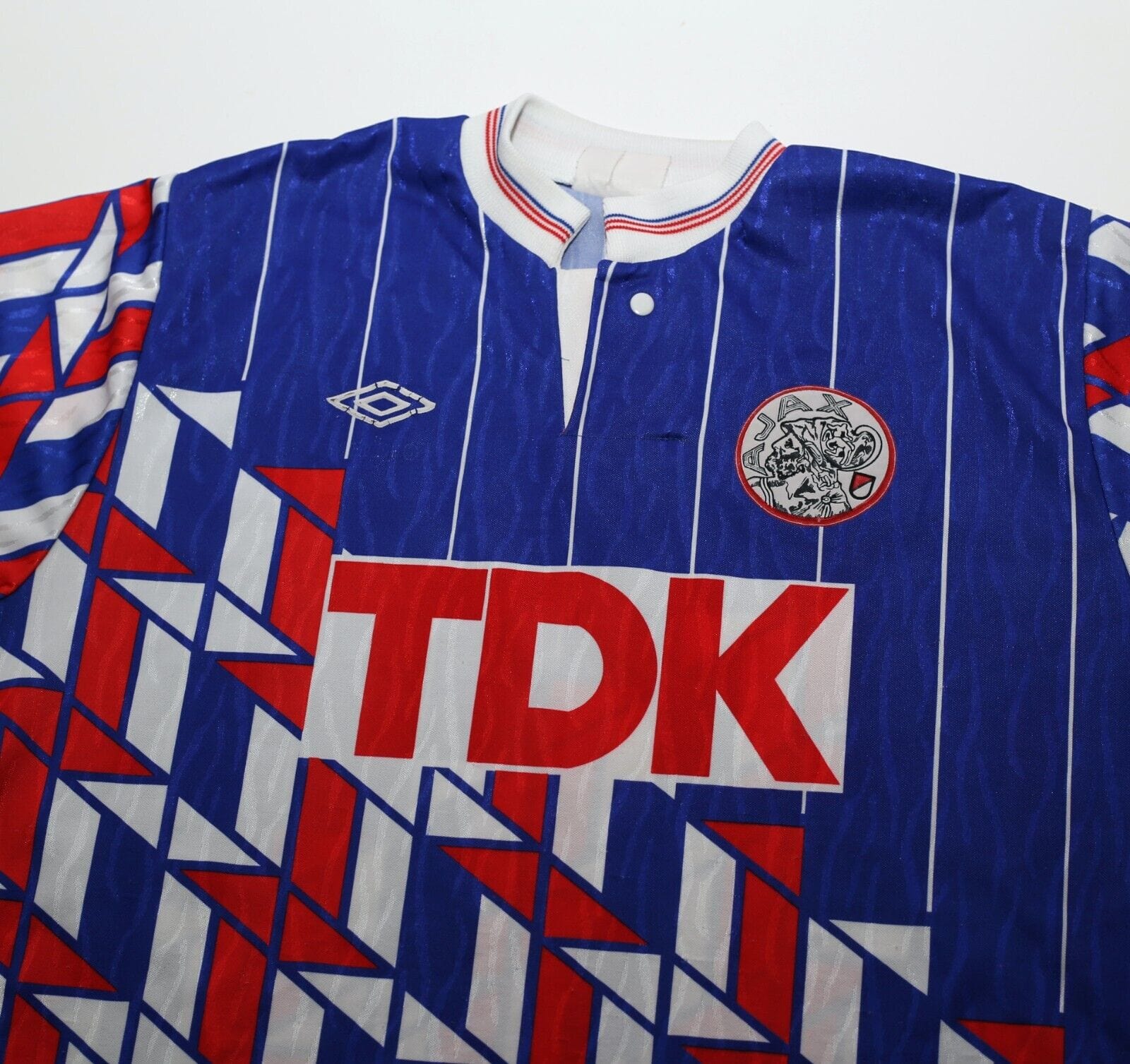 1989/90 AJAX Vintage Umbro Away Football Shirt Jersey (M