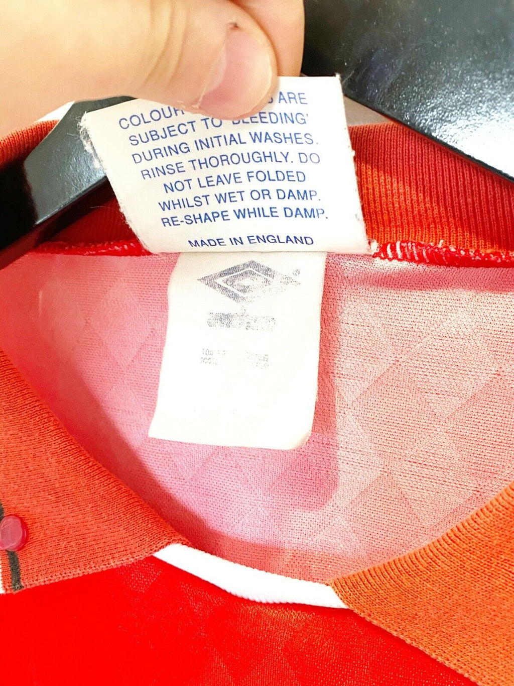 1989/91 AJAX AMSTERDAM Vintage Umbro Home Football Shirt (L) Bergkamp Era