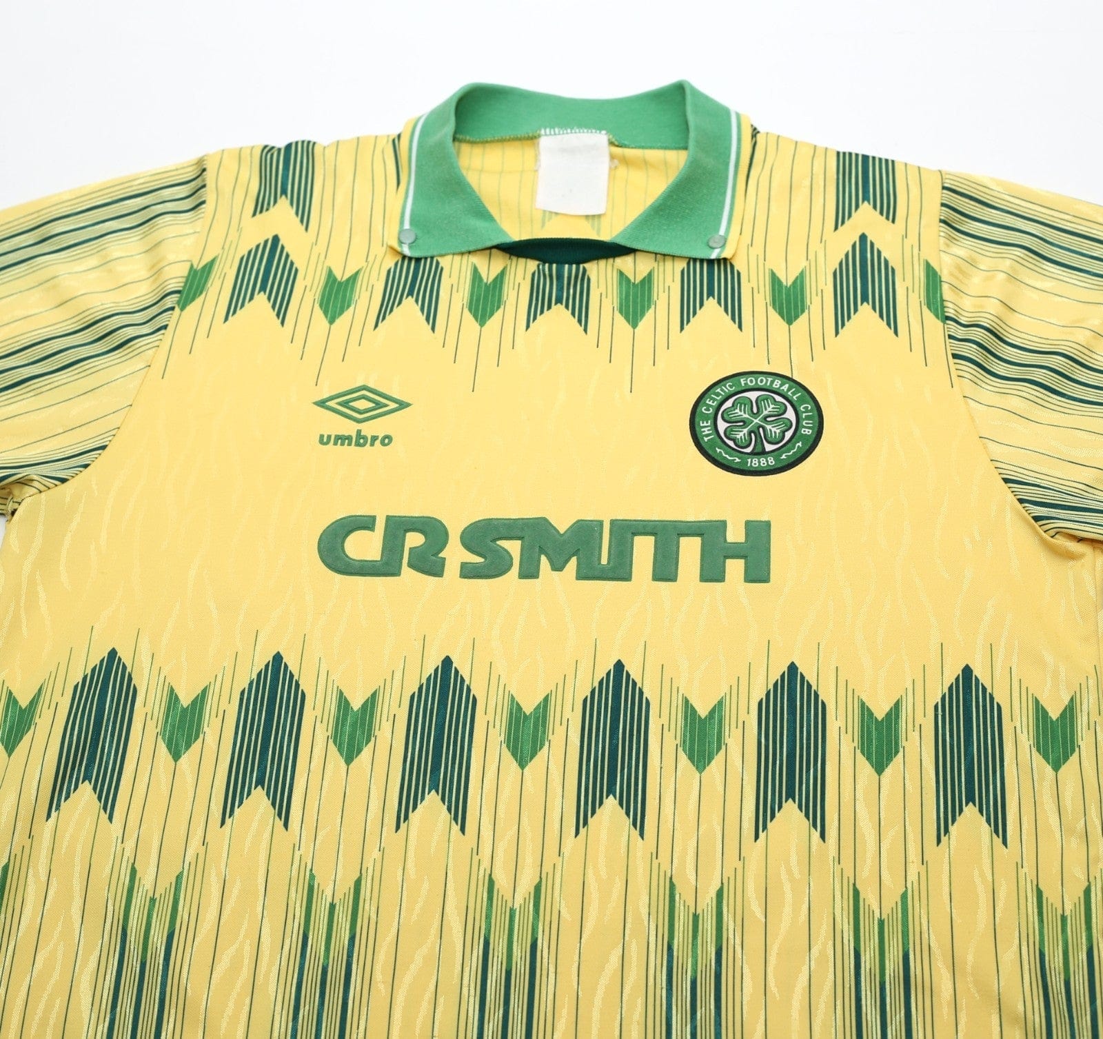 1989/91 CELTIC Vintage Umbro Away Football Shirt (M)