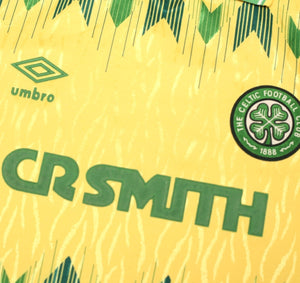 1989/91 CELTIC Vintage Umbro Away Football Shirt (M)