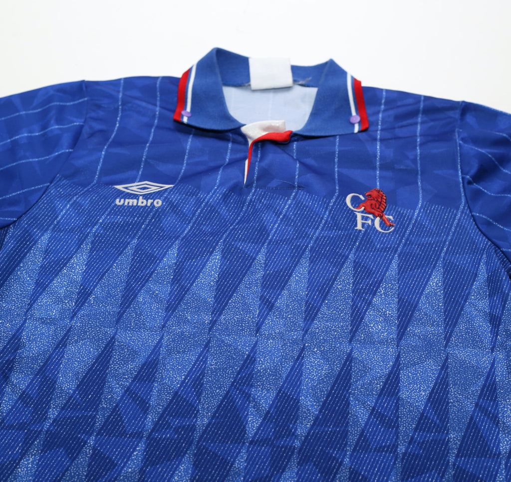 1989/91 CHELSEA Vintage Umbro Home Football Shirt (LB)