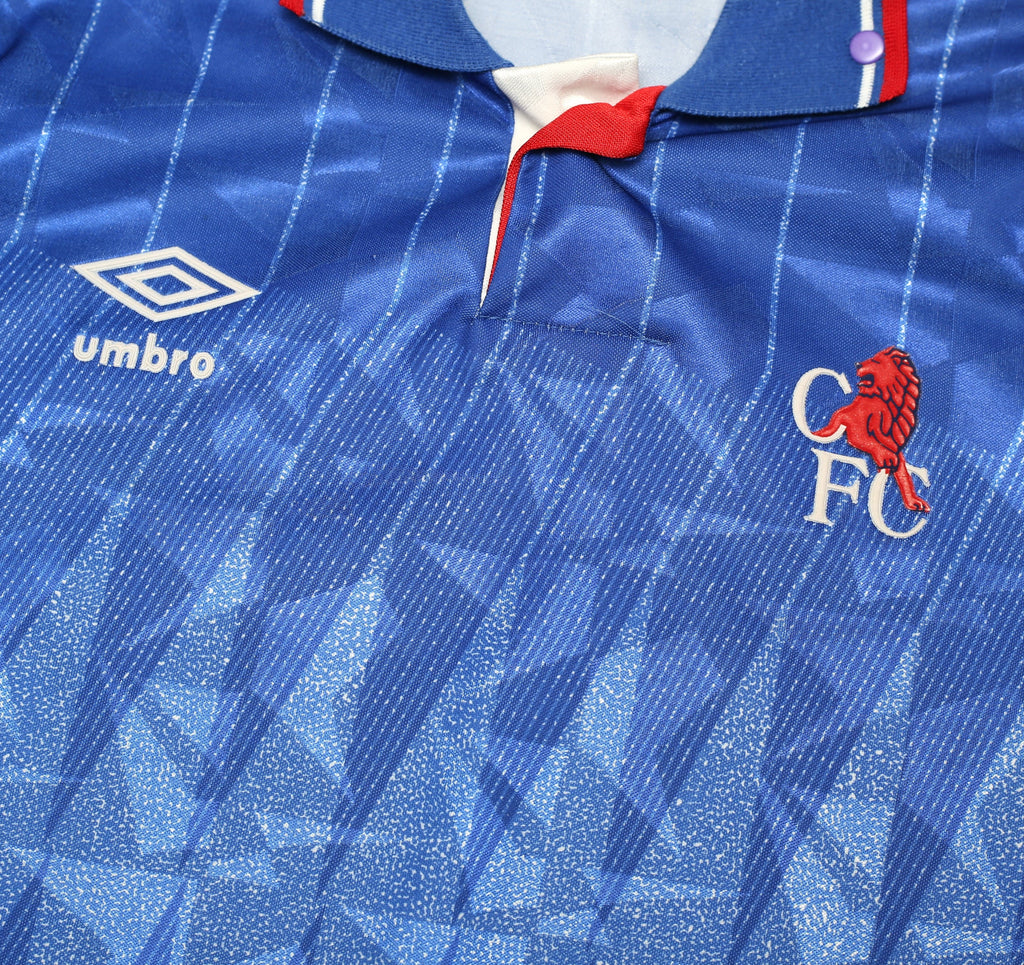 1989/91 CHELSEA Vintage Umbro Home Football Shirt (LB)