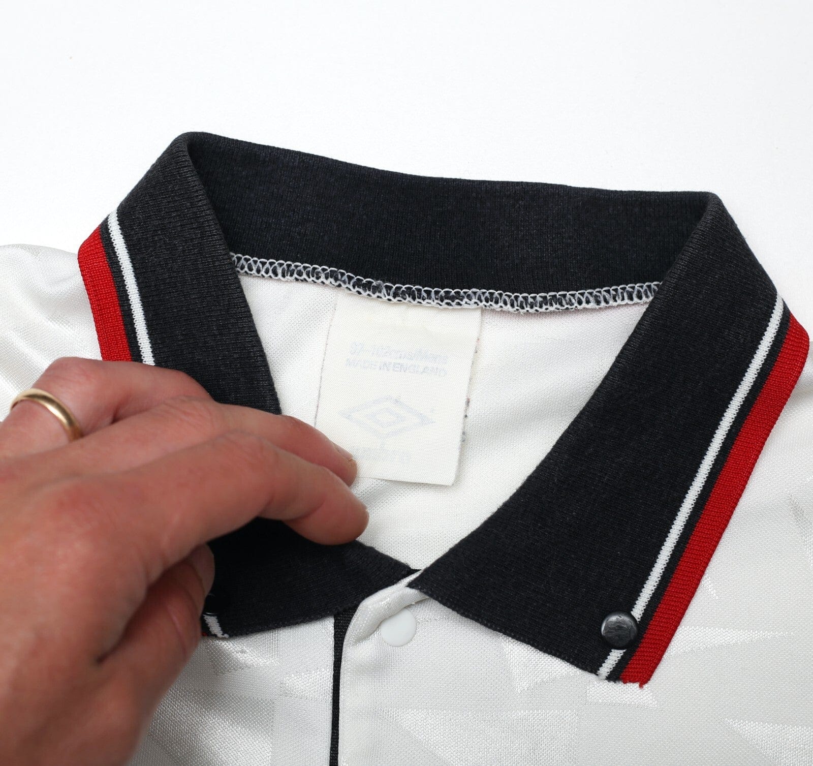 1989/91 DERBY COUNTY Vintage Umbro Home Football Shirt (M)