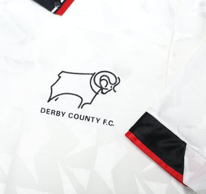 1989/91 DERBY COUNTY Vintage Umbro Home Football Shirt (M)