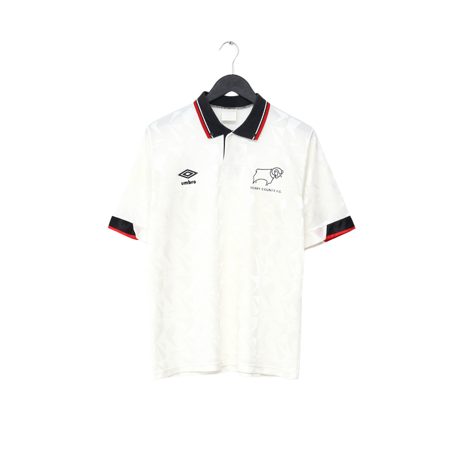 1989/91 DERBY COUNTY Vintage Umbro Home Football Shirt (M)