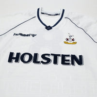 1989/91 Gascoigne #8 Tottenham Hotspur Vintage Hummel Home Football Shirt (M)