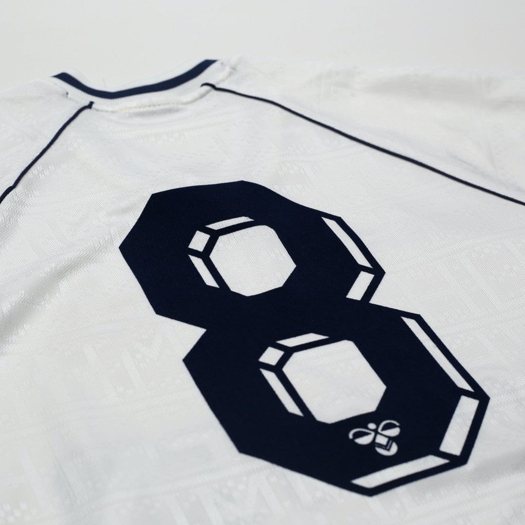 1989/91 Gascoigne #8 Tottenham Hotspur Vintage Hummel Home Football Shirt (M)