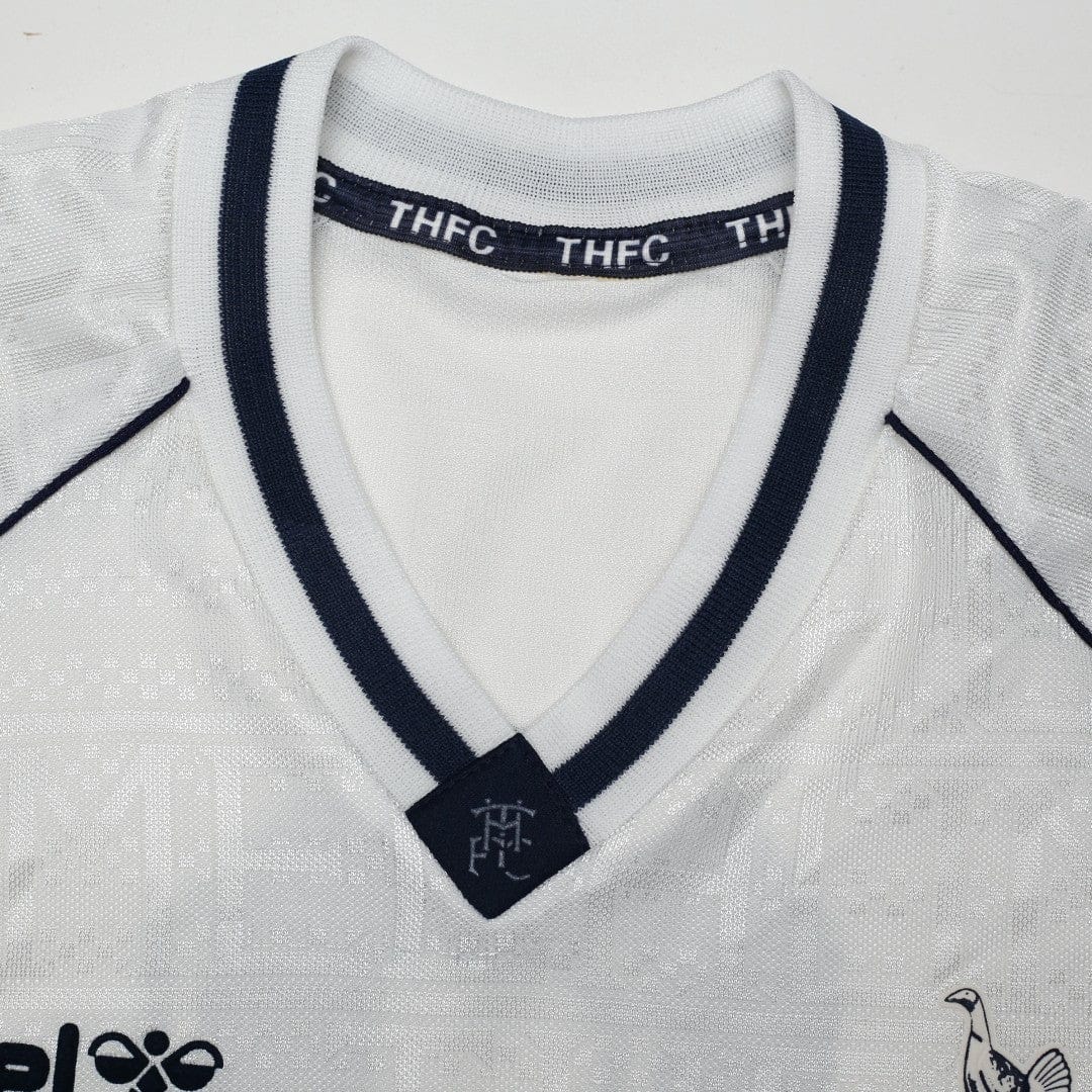 1989/91 Gascoigne #8 Tottenham Hotspur Vintage Hummel Home Football Shirt (M)
