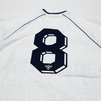 1989/91 Gascoigne #8 Tottenham Hotspur Vintage Hummel Home Football Shirt (M)