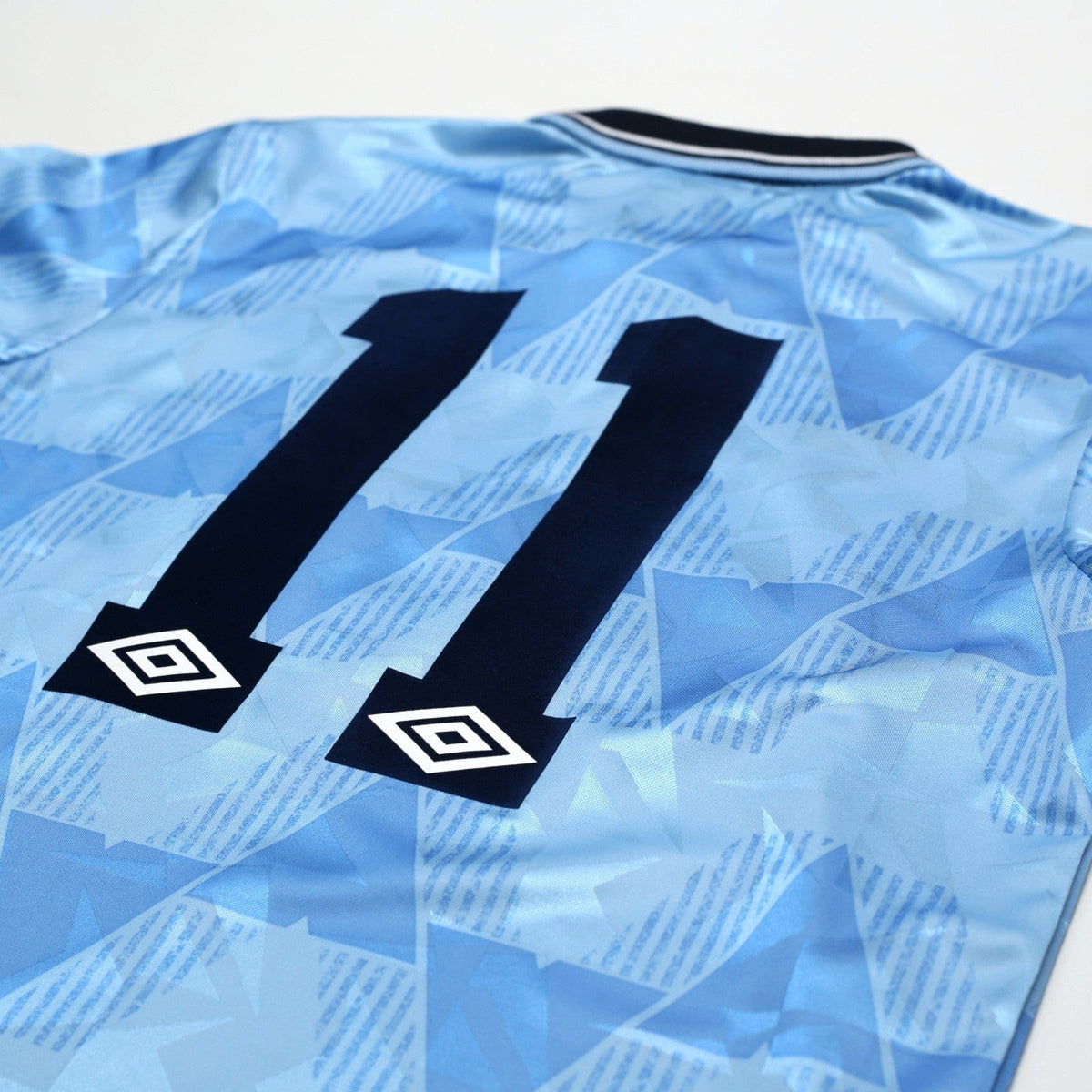 1989/91 Lake #11 Manchester City Retro Umbro Home Football Shirt (S)