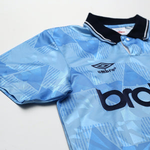 1989/91 Lake #11 Manchester City Retro Umbro Home Football Shirt (S)