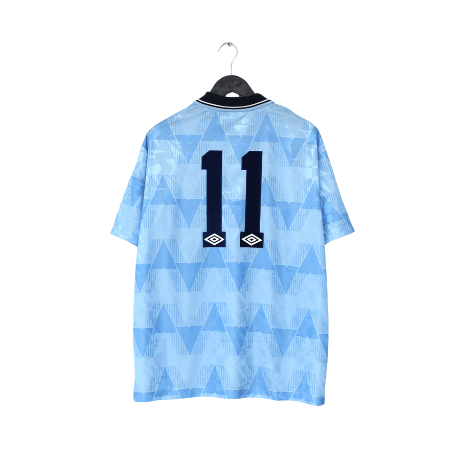 1989/91 LAKE #11 Manchester City Retro Umbro Home Football Shirt (XXL)