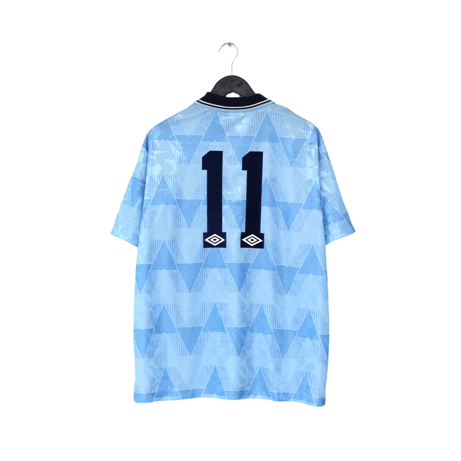 1989/91 LAKE #11 Manchester City Retro Umbro Home Football Shirt (XXL)