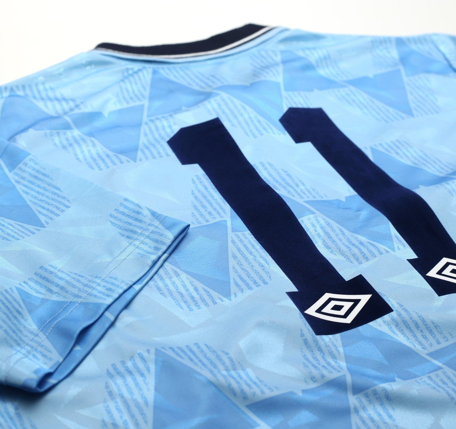 1989/91 LAKE #11 Manchester City Retro Umbro Home Football Shirt (XXL)