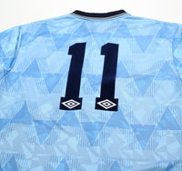 1989/91 LAKE #11 Manchester City Retro Umbro Home Football Shirt (XXL)