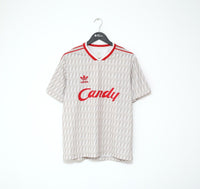 1989/91 LIVERPOOL Retro adidas Originals Candy Away Football Shirt (M)