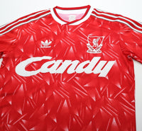 1989/91 LIVERPOOL Retro adidas Originals Candy Home Football Shirt (S)