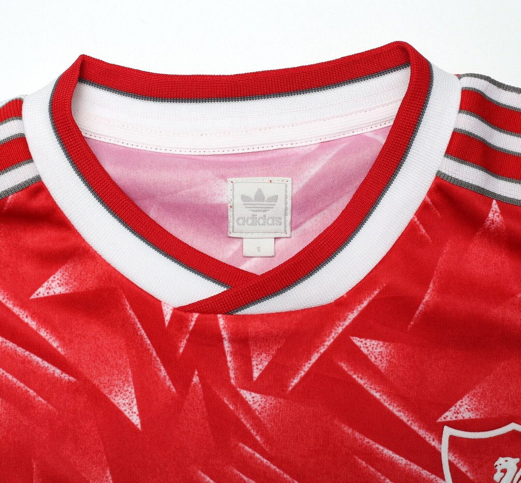 1989/91 LIVERPOOL Retro adidas Originals Candy Home Football Shirt (S)