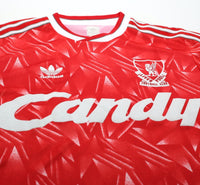 1989/91 LIVERPOOL Retro adidas Originals Candy Home Football Shirt (S)