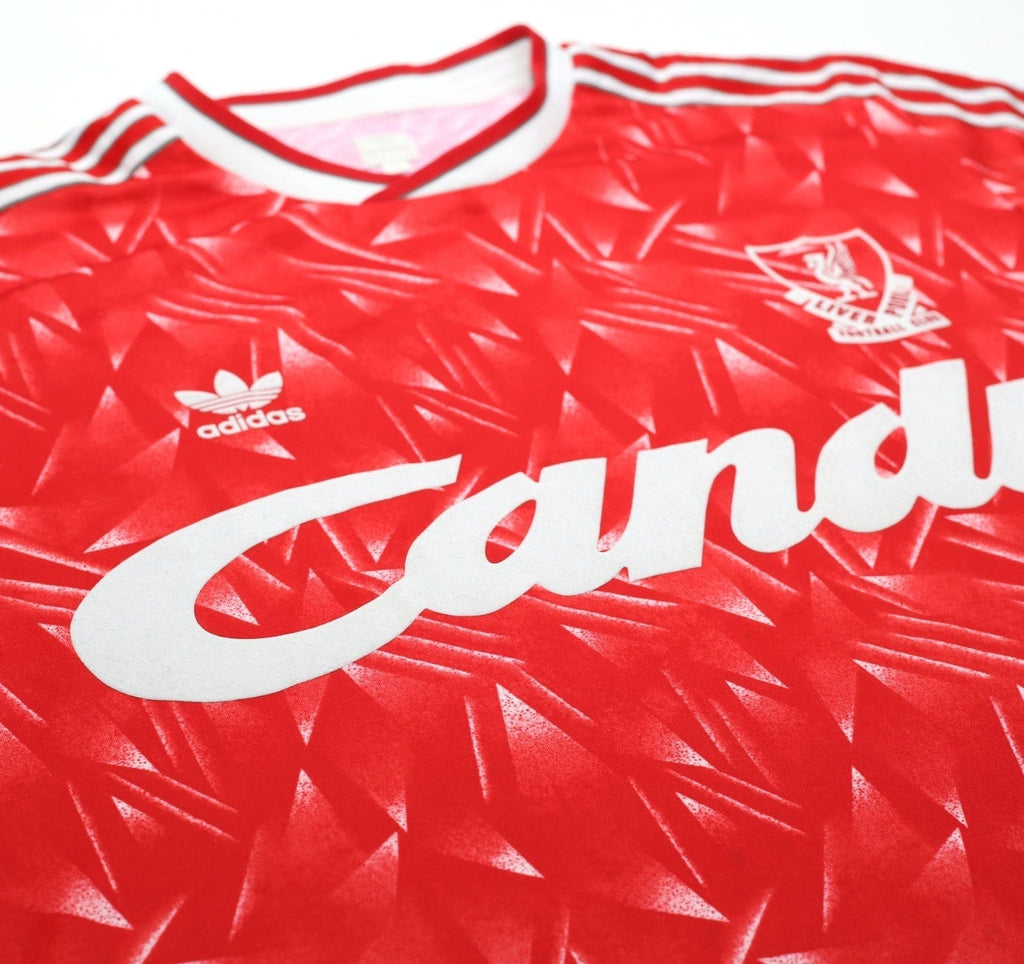 1989/91 LIVERPOOL Retro adidas Originals Candy Home Football Shirt (XXL)