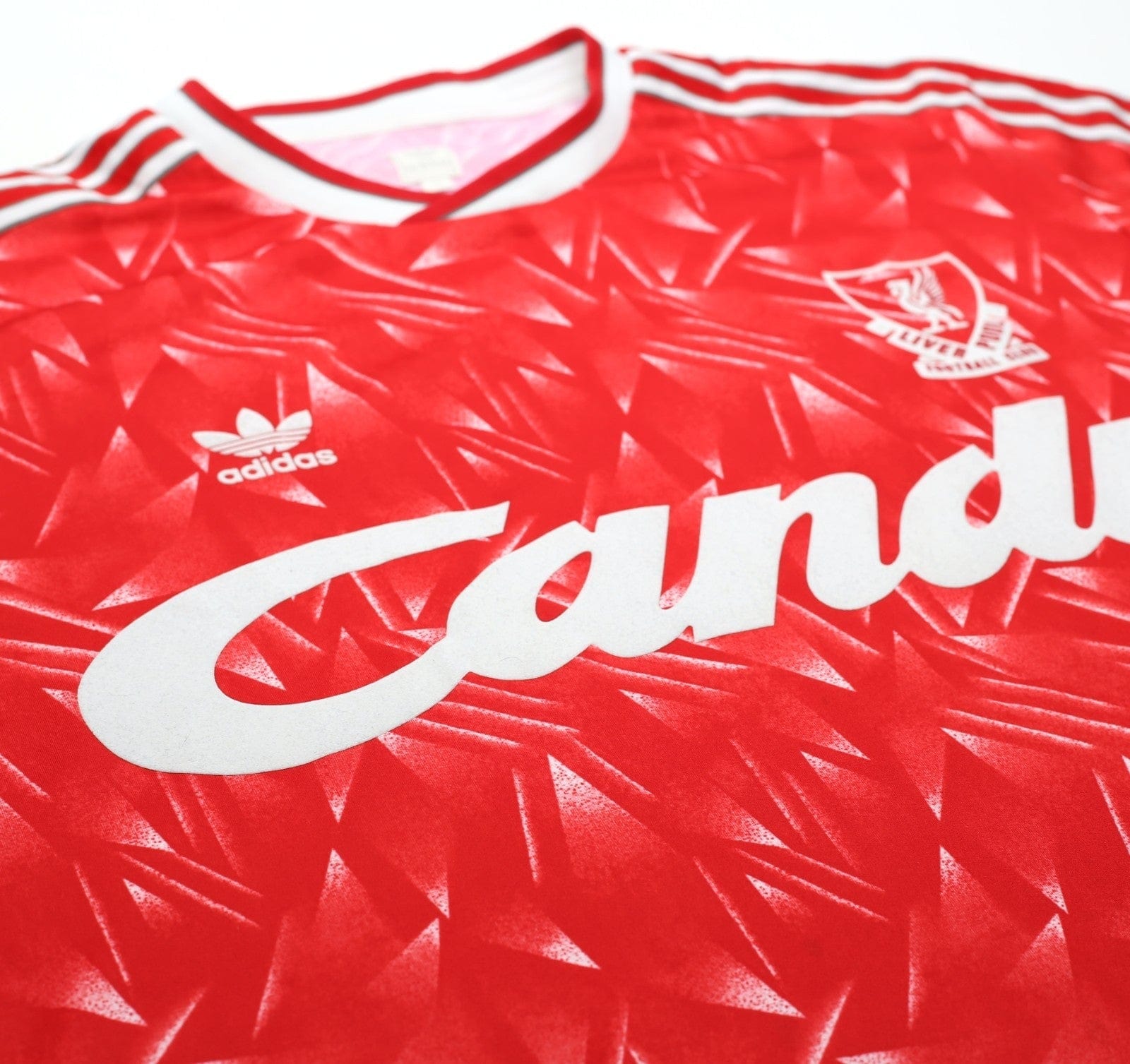1989/91 LIVERPOOL Retro adidas Originals Candy Home Football Shirt (XXL)